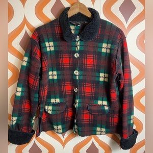 Large Sherpa flannel jacket